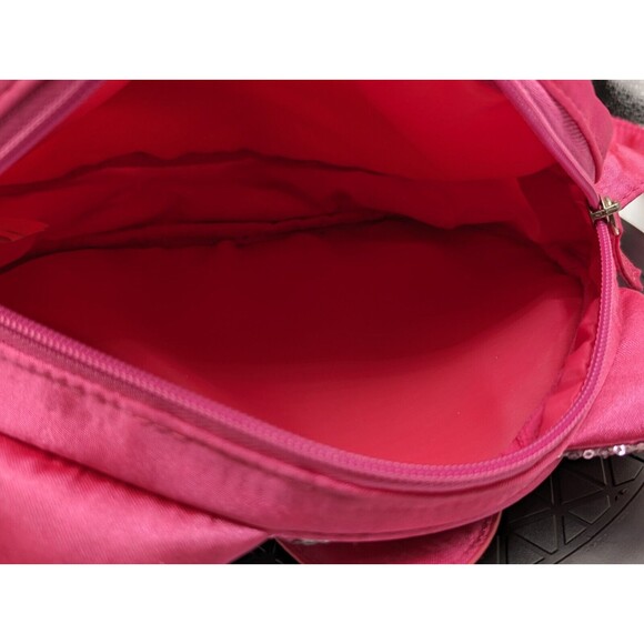 Sanrio Hello Kitty Shoulder Purse Bag Rainbow Pink Sequin Satin Zip 2012 - Picture 11 of 14